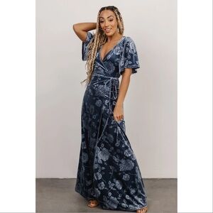 chinese dress ladies Everley Velvet Maxi Dress